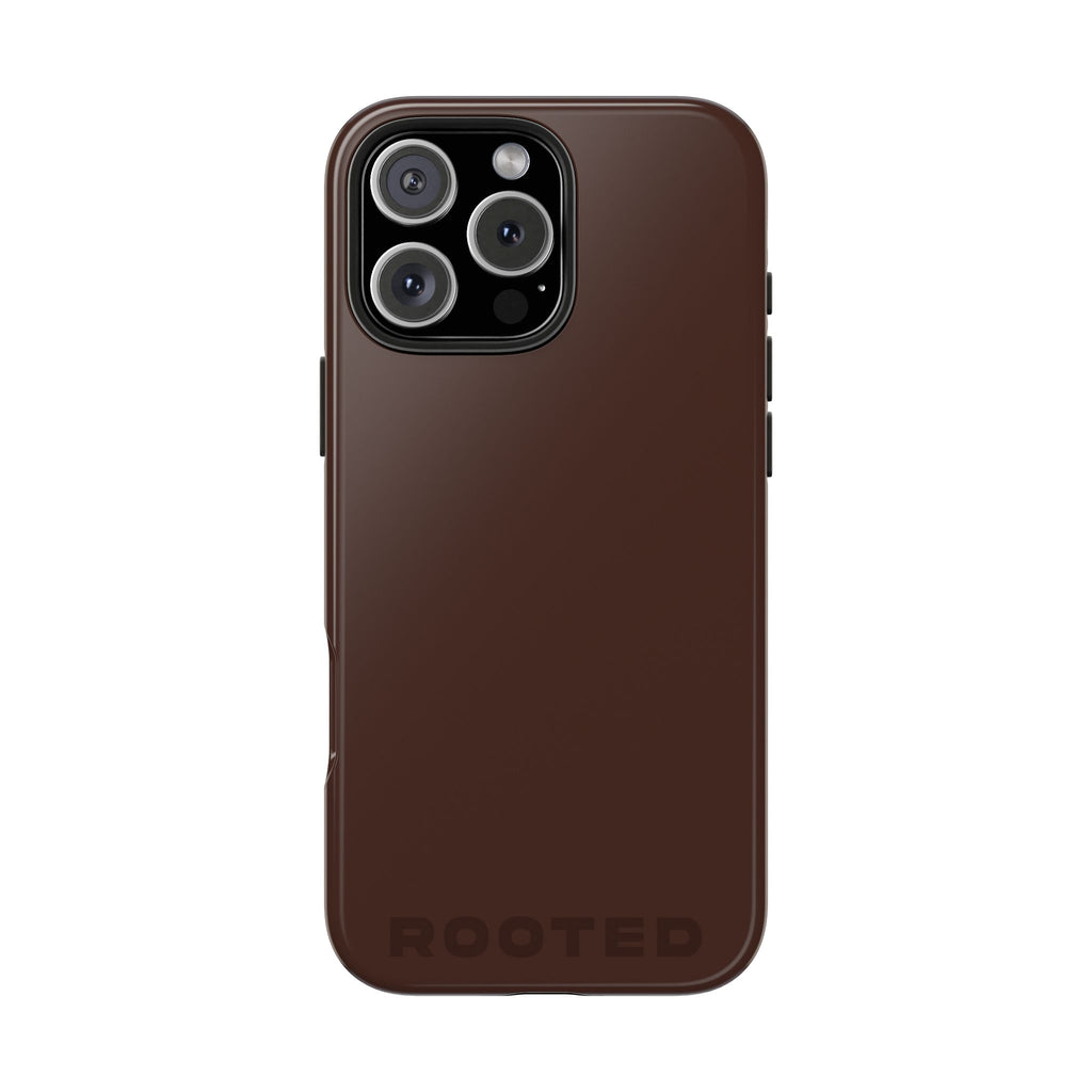 "ROOTED" Chocolate Luxe Power Hues  Tough iPhone Case