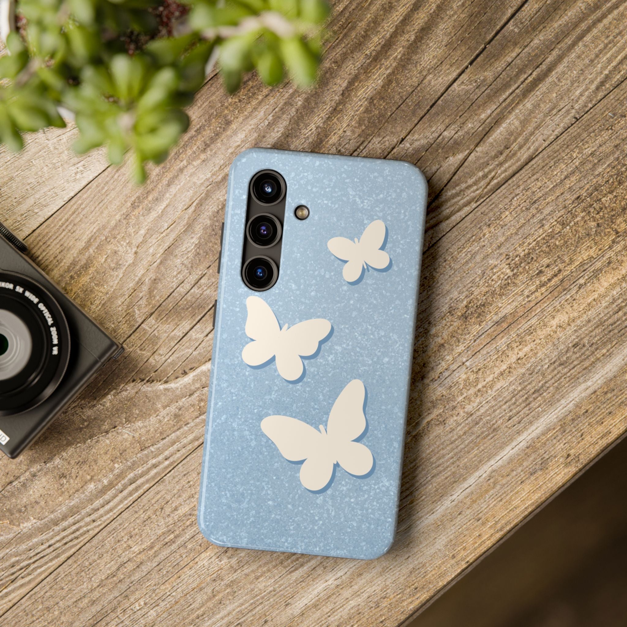 Butterfly Whispers Tough Samsung Case - Blue