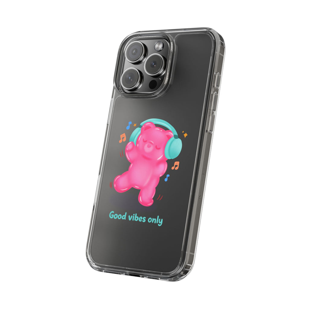 "Good Vibes Only" Gummy Life Clear Phone Case