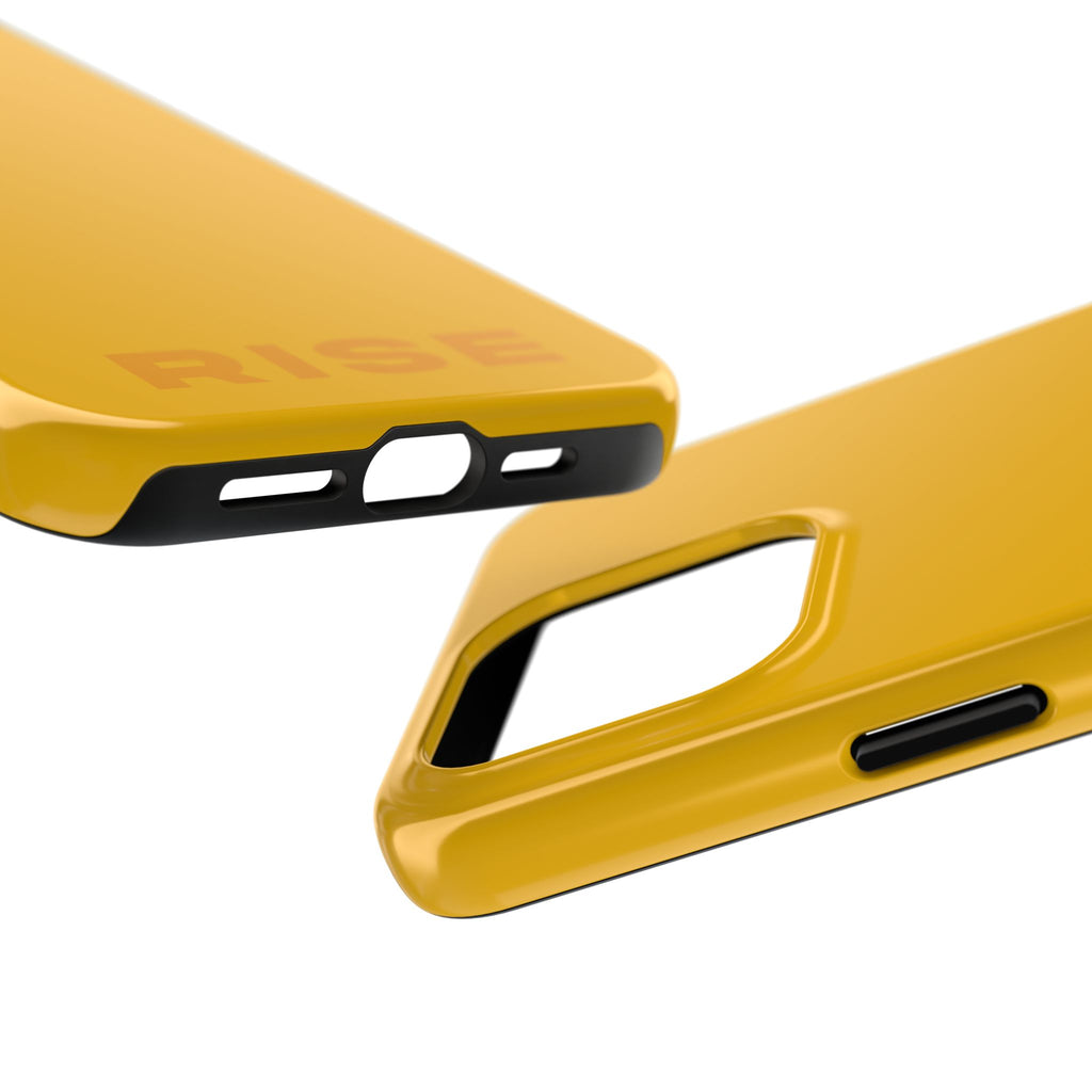 "RISE" Solar Yellow Power Hues  Tough iPhone Case