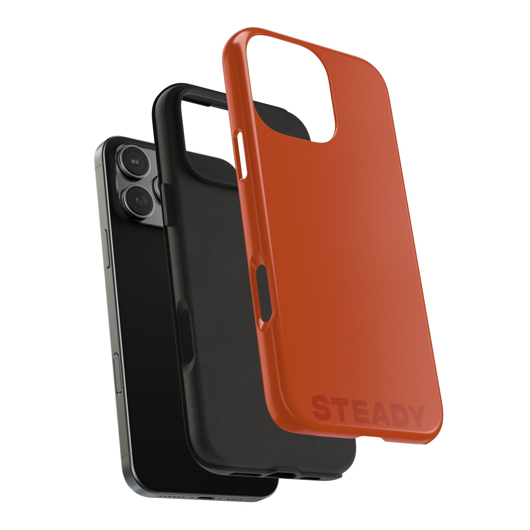 "STEADY" Burnt Orange Power Hues  Tough iPhone Case