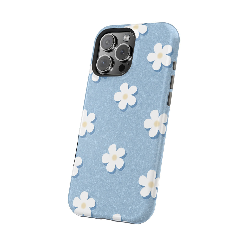 Daisy Daydream – Light Scatter Sky Blue MagSafe iPhone Case