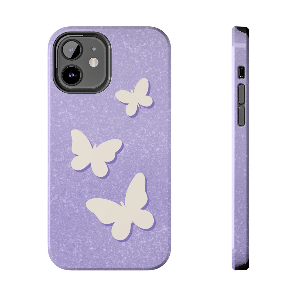 Butterfly Whisper – Lavender Tough iPhone Case