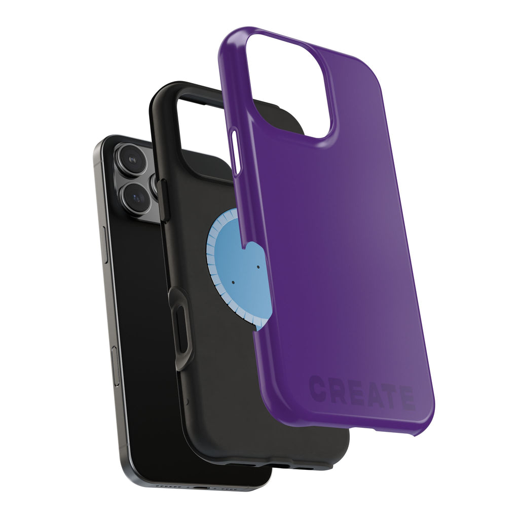 "CREATE" Purple Power Hues  MagSafe iPhone Case