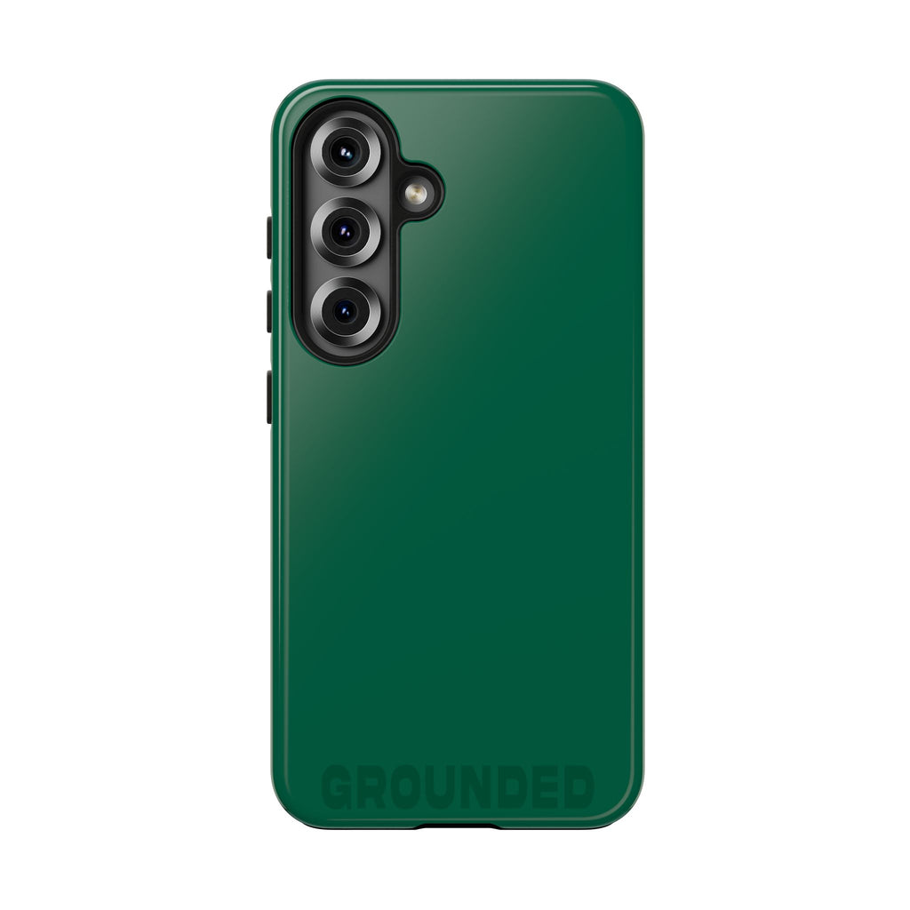 "GROUNDED" Emerald Green Power Hues Tough Samsung Case