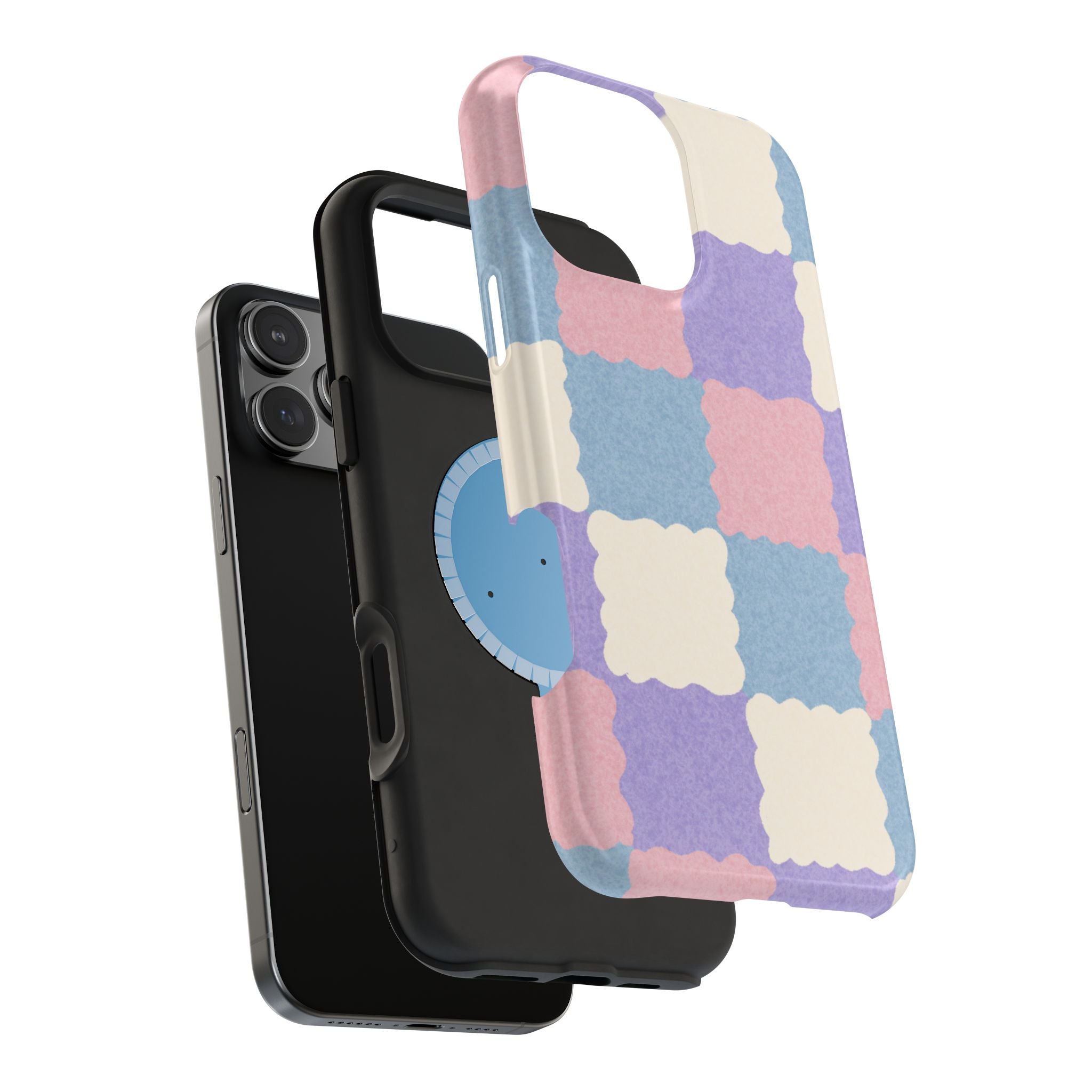 Soft Checker Patchwork MagSafe iPhone Case