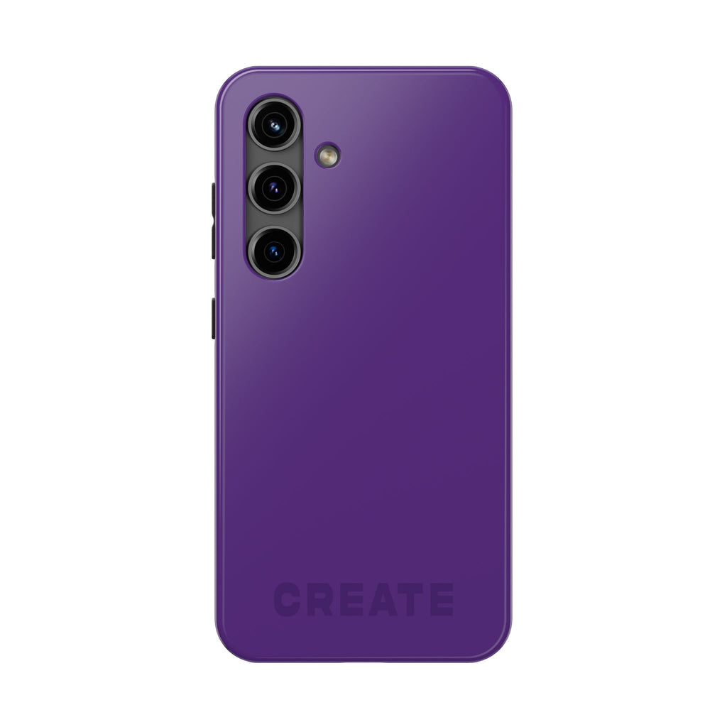 "CREATE" Purple Power Hues Tough Samsung Case