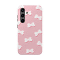 Bow Babe – Blush Pink Tough Samsung Case