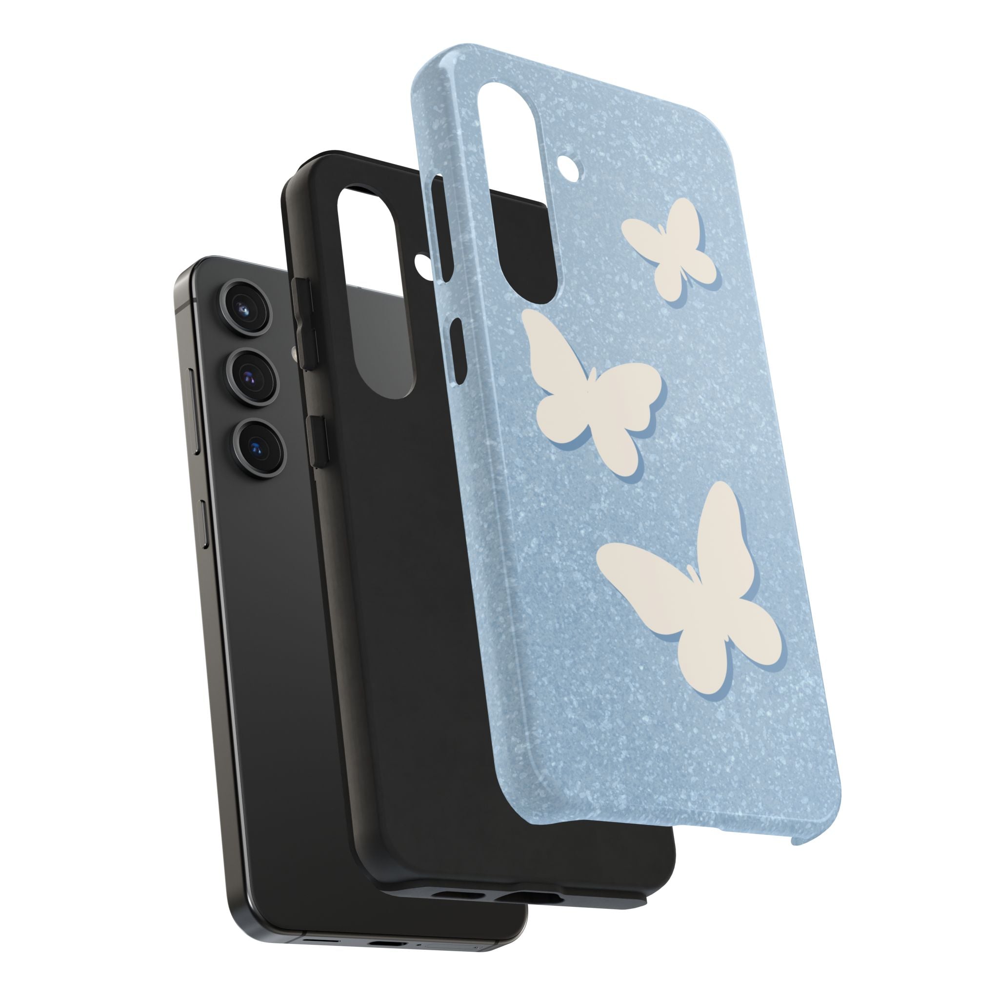 Butterfly Whispers Tough Samsung Case - Blue