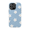 Daisy Daydream – Light Scatter Sky Blue MagSafe iPhone Case