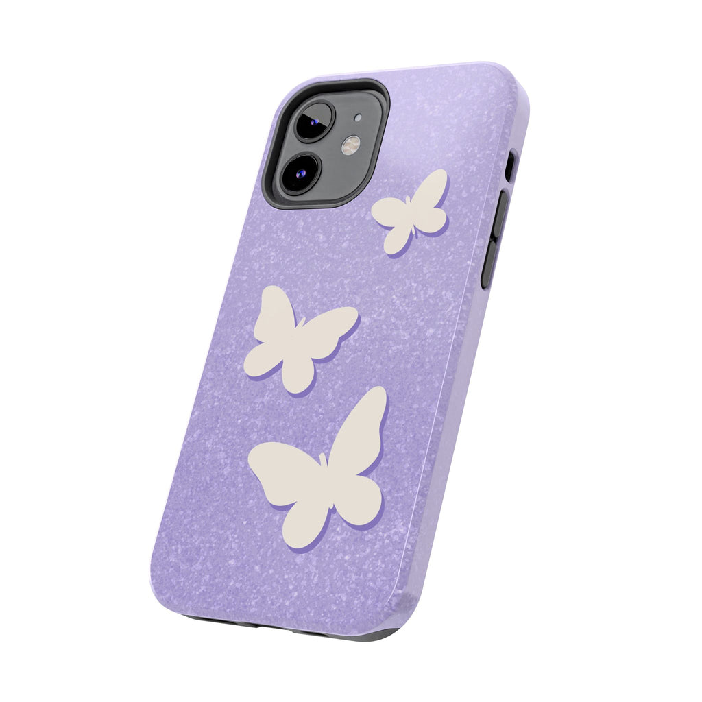 Butterfly Whisper – Lavender Tough iPhone Case