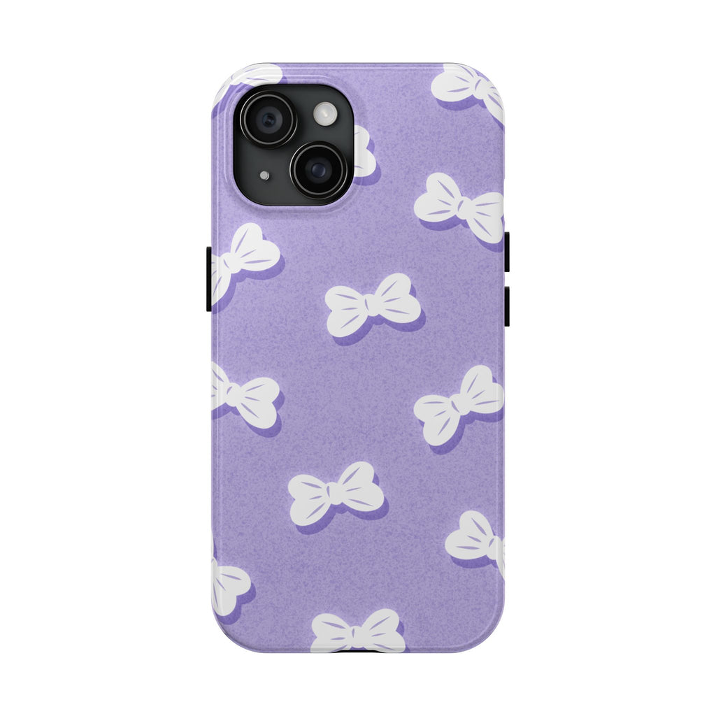 Bow Babe – Soft Sky Blue Tough iPhone Case