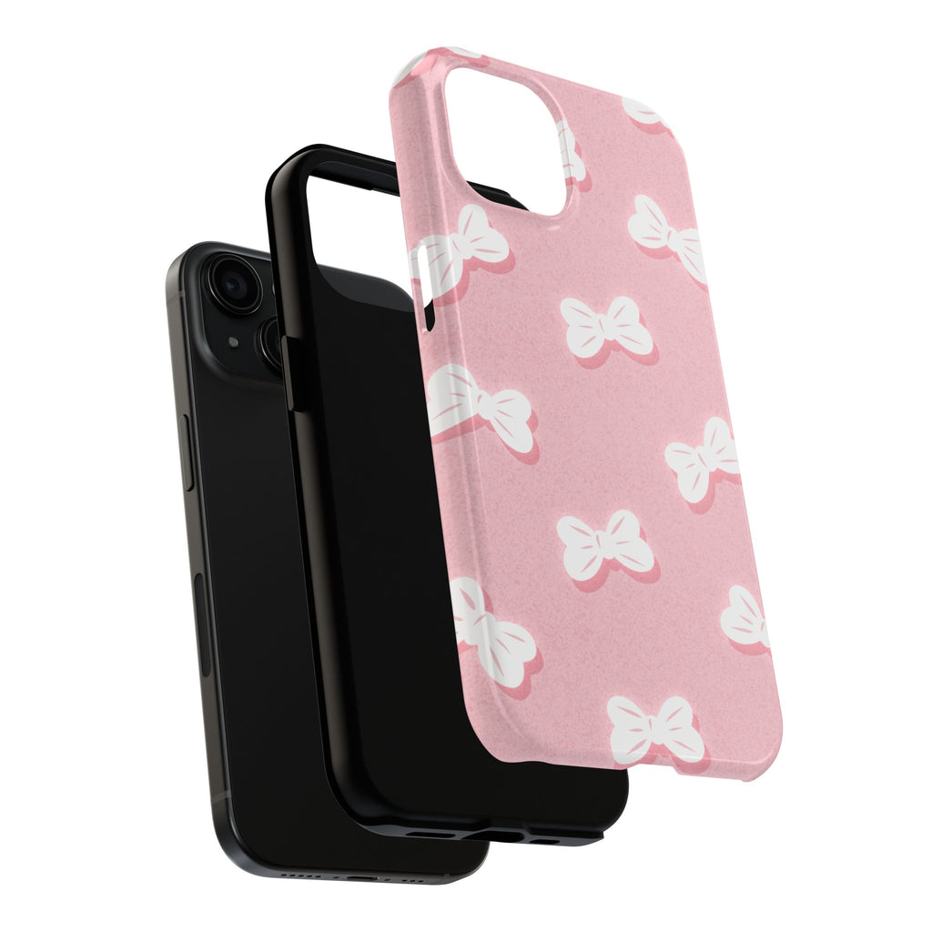 Bow Babe – Blush Pink Tough iPhone Case