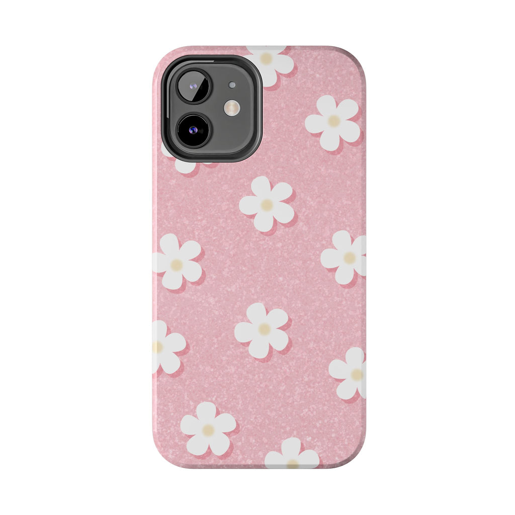 Daisy Daydream – Light Scatter Blush Pink Tough iPhone Case