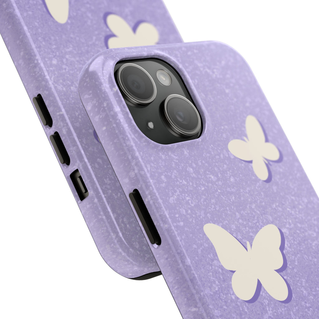 Butterfly Whisper – Lavender Tough iPhone Case