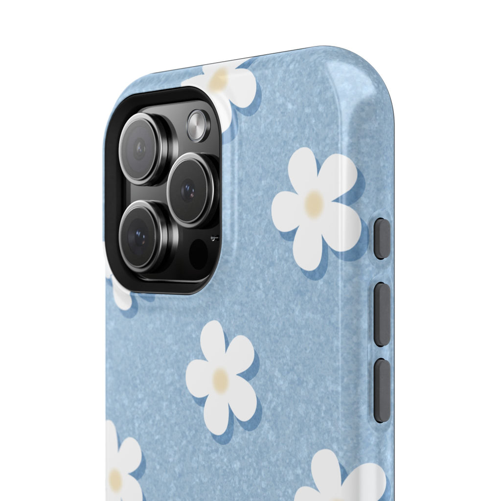 Daisy Daydream – Light Scatter Sky Blue MagSafe iPhone Case