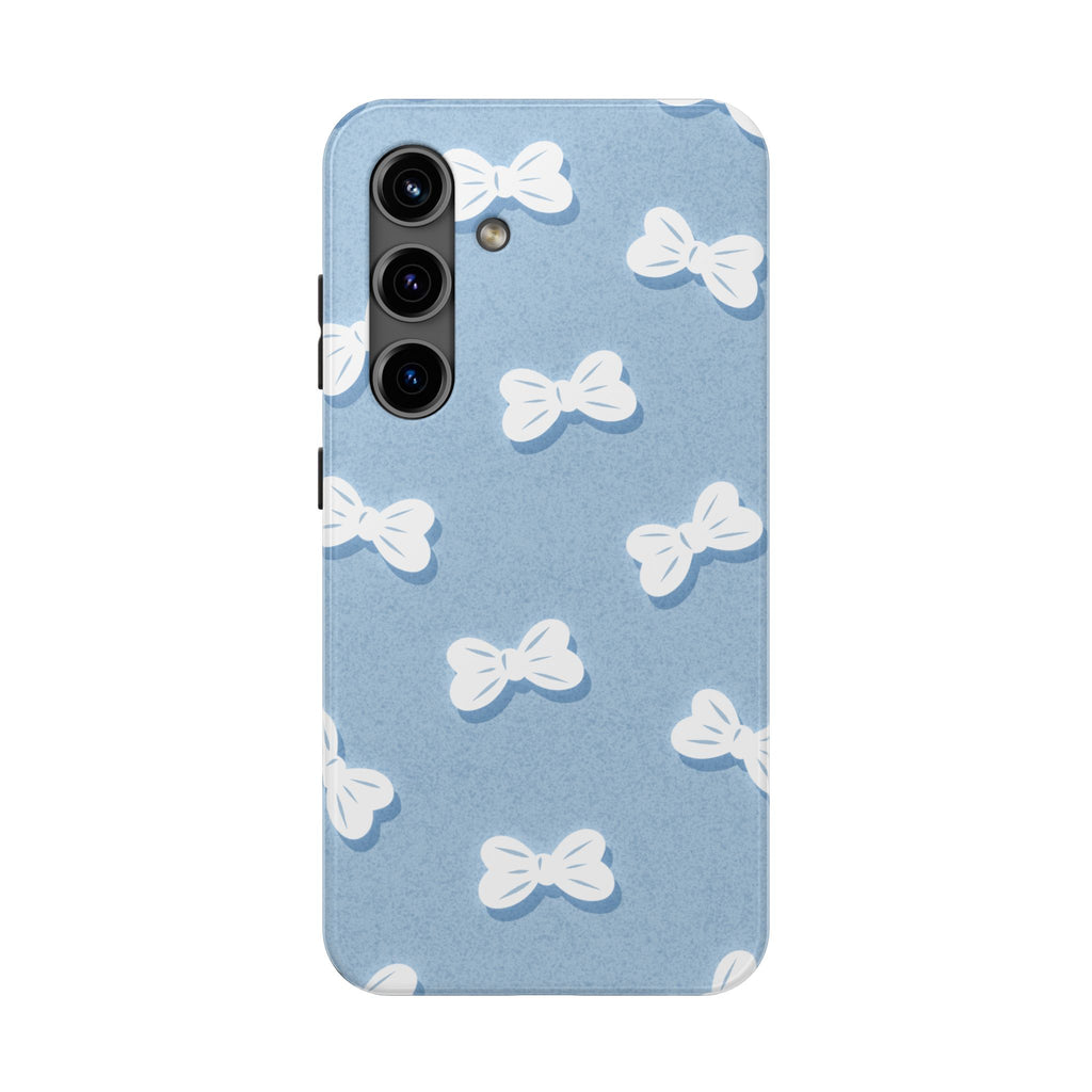 Bow Babe – Soft Sky Blue Tough Samsung Case