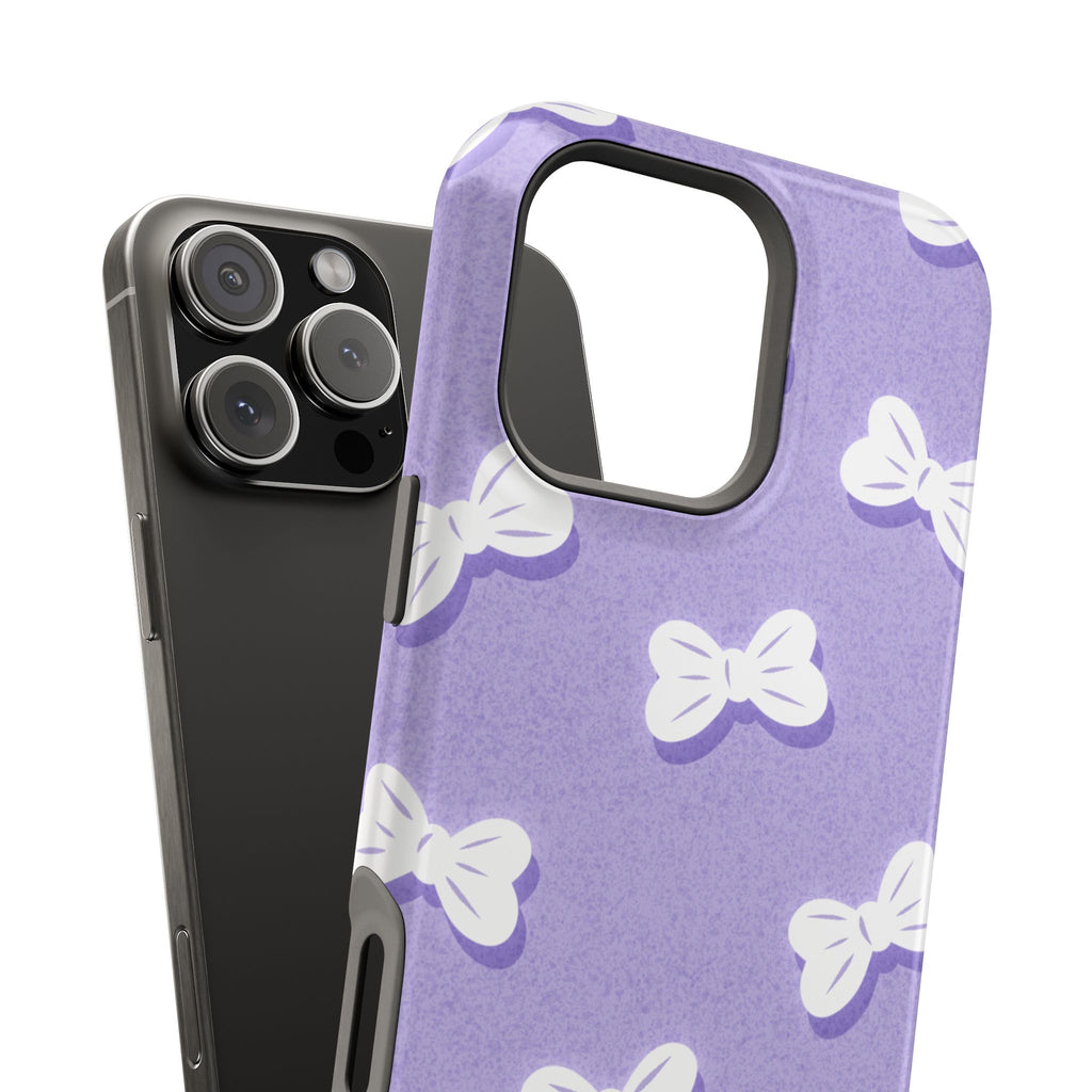 Bow Babe – Soft Sky Lavender MagSafe iPhone Case