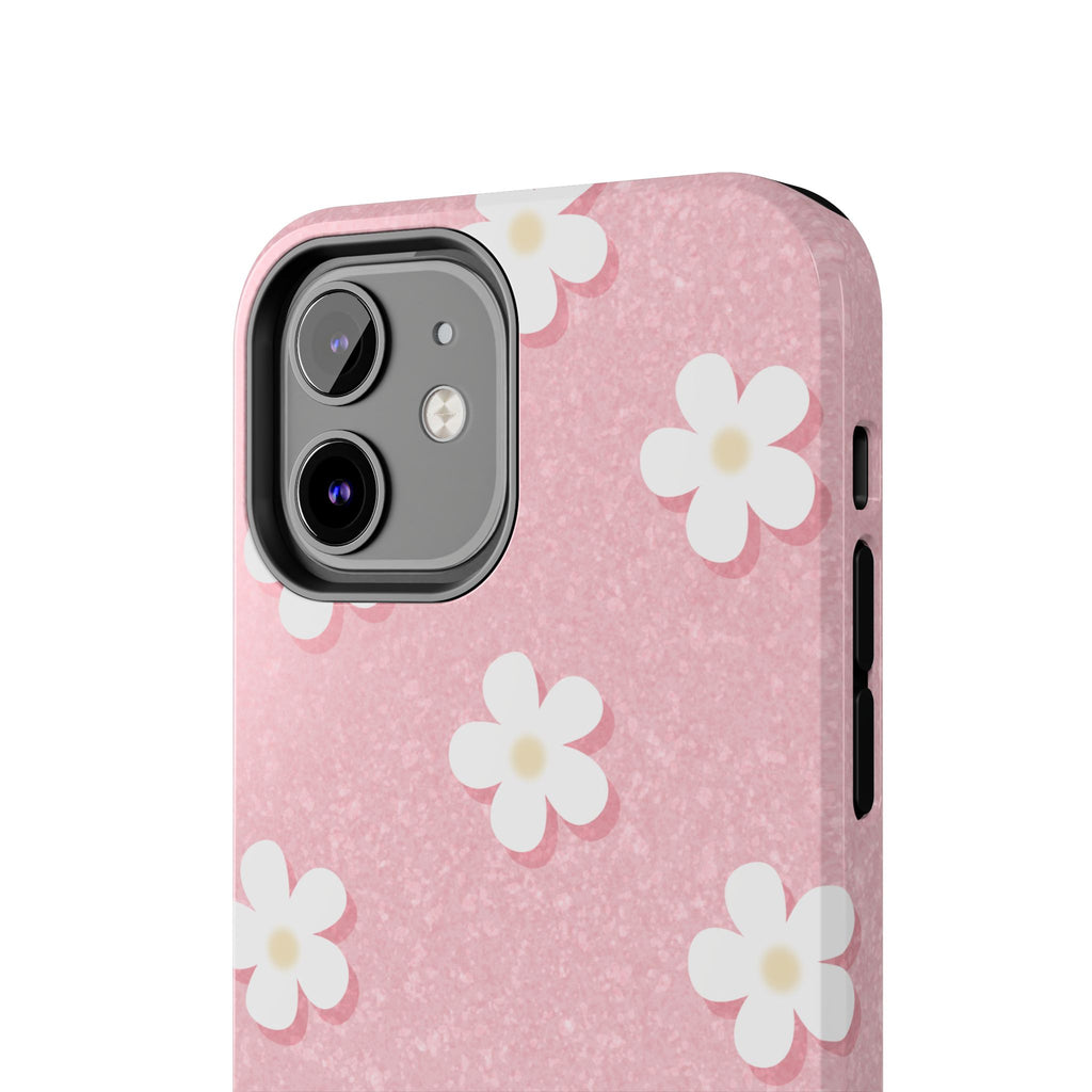 Daisy Daydream – Light Scatter Blush Pink Tough iPhone Case