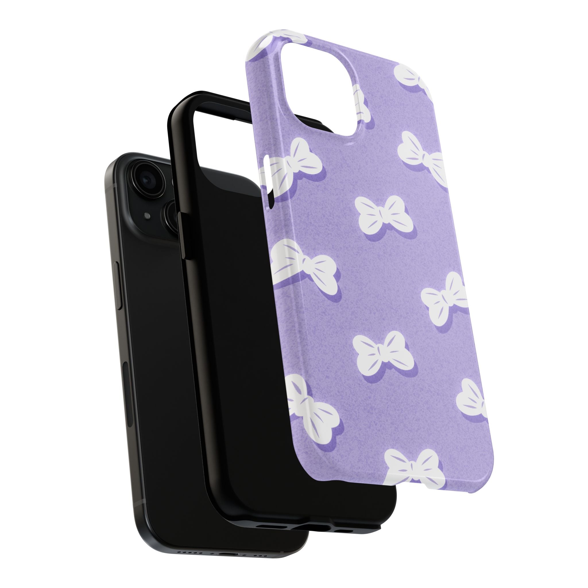 Bow Babe – Soft Sky Blue Tough iPhone Case