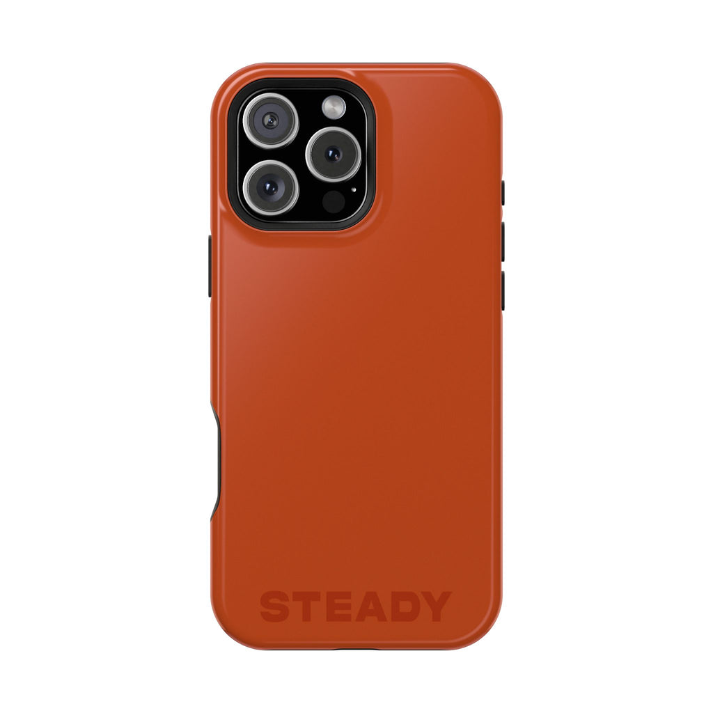 "STEADY" Burnt Orange Power Hues  MagSafe iPhone Case