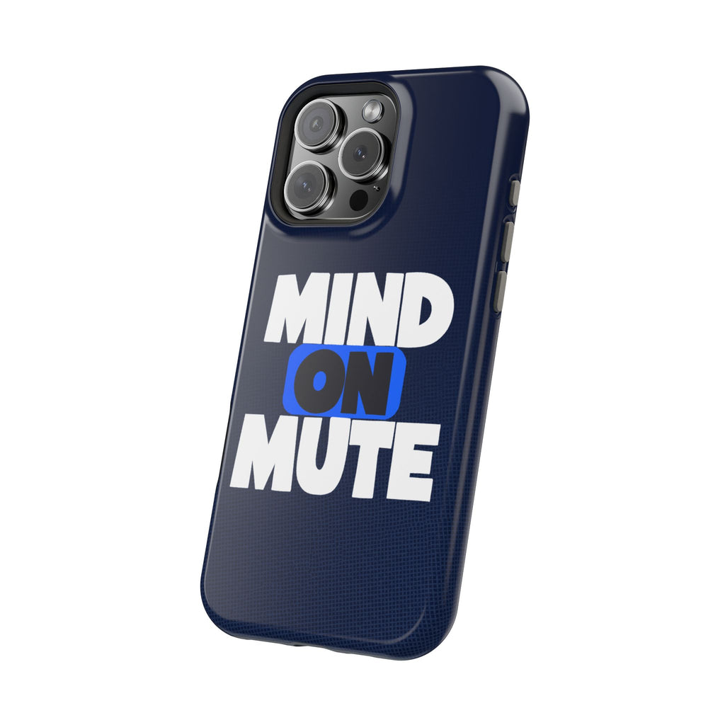 "MIND ON MUTE" Bold Type MagSafe iPhone Case