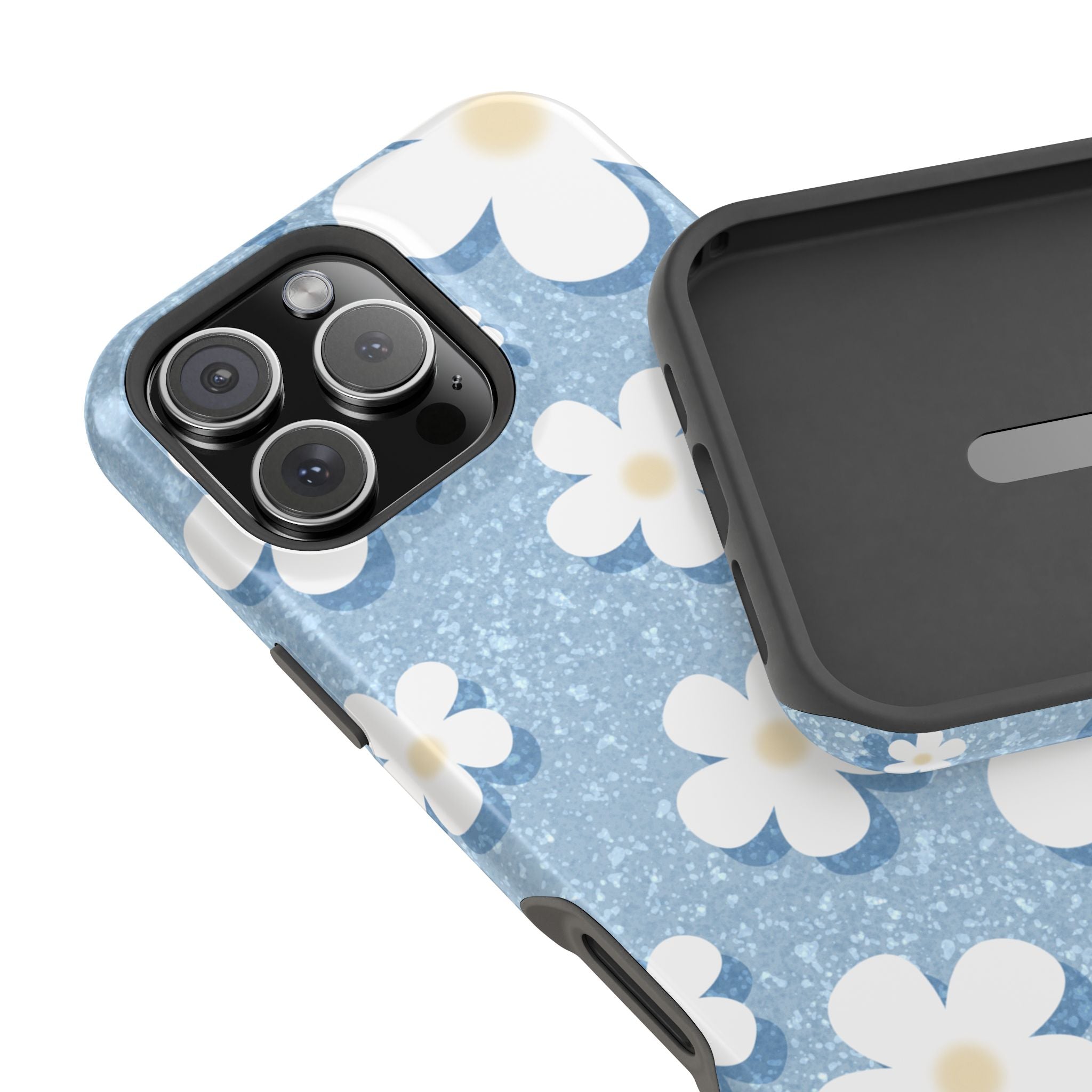 Daisy Daydream – Soft Sky Blue MagSafe iPhone Case