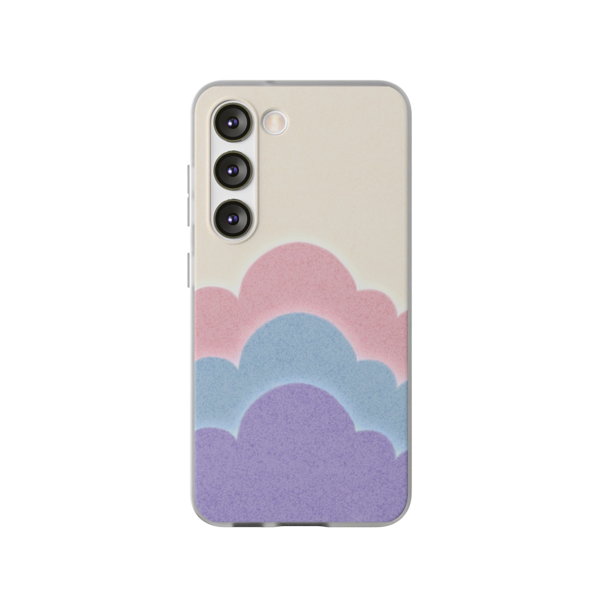 Cloud Aura Pastel Samsung Case — Lavender Crescent Stars Slim Protective Case