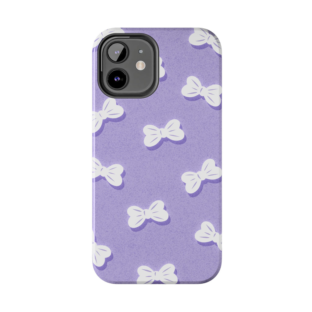 Bow Babe – Soft Sky Blue Tough iPhone Case