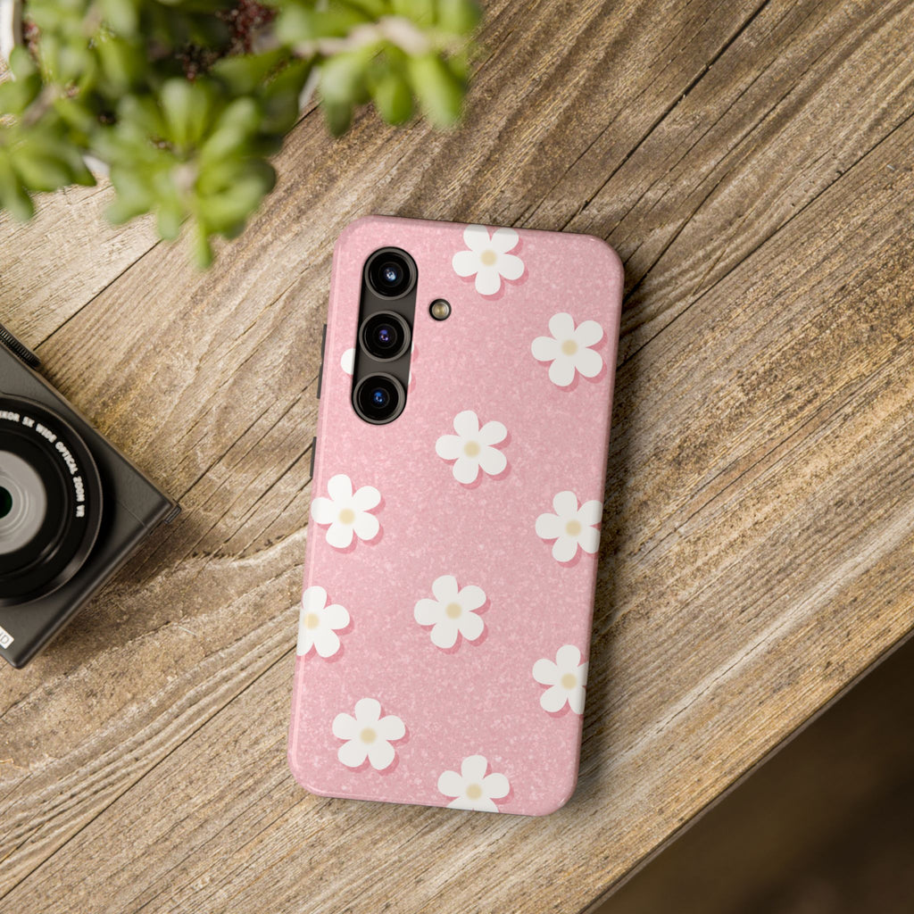 Daisy Daydream – Light Scatter Blush Pink Tough Samsung Case