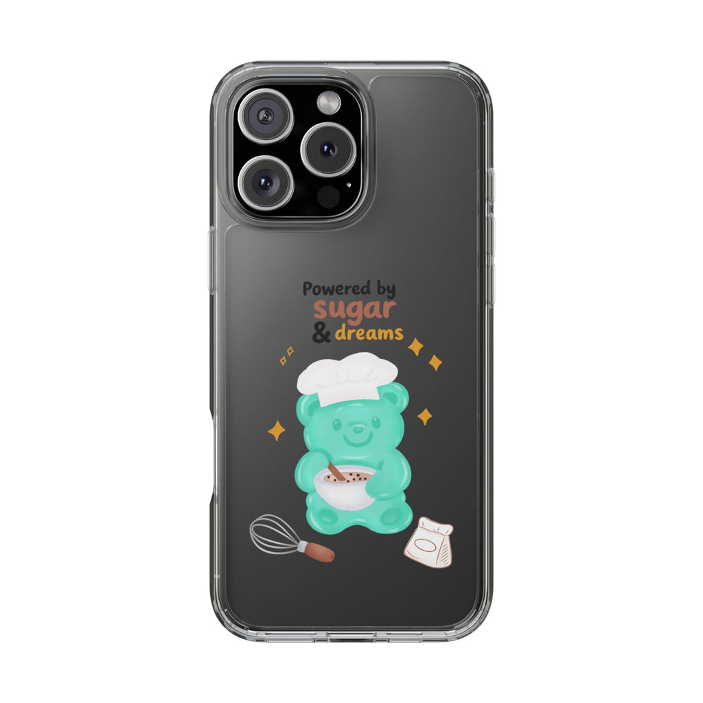 "Powered Sugar & Dreams" Gummy Life Clear Phone Case