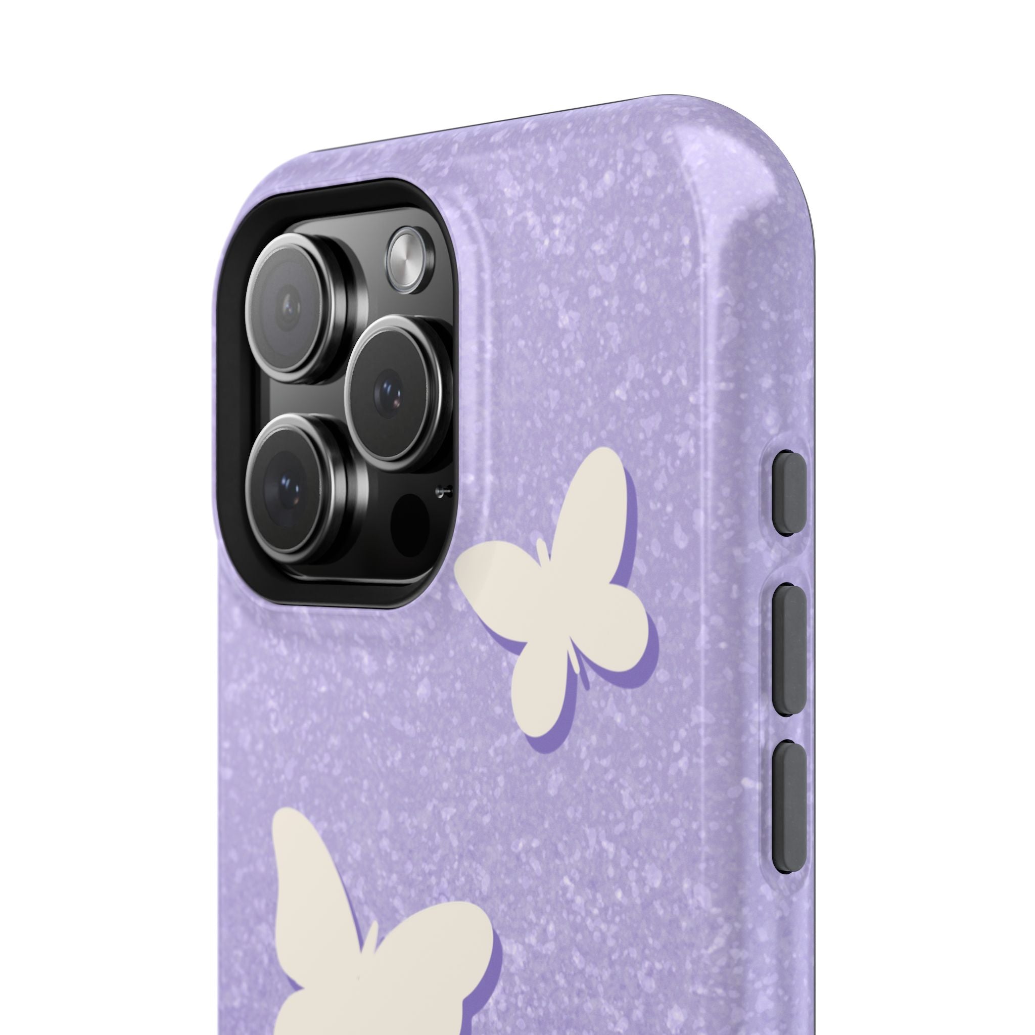 Butterfly Whisper – Lavender MagSafe iPhone Case