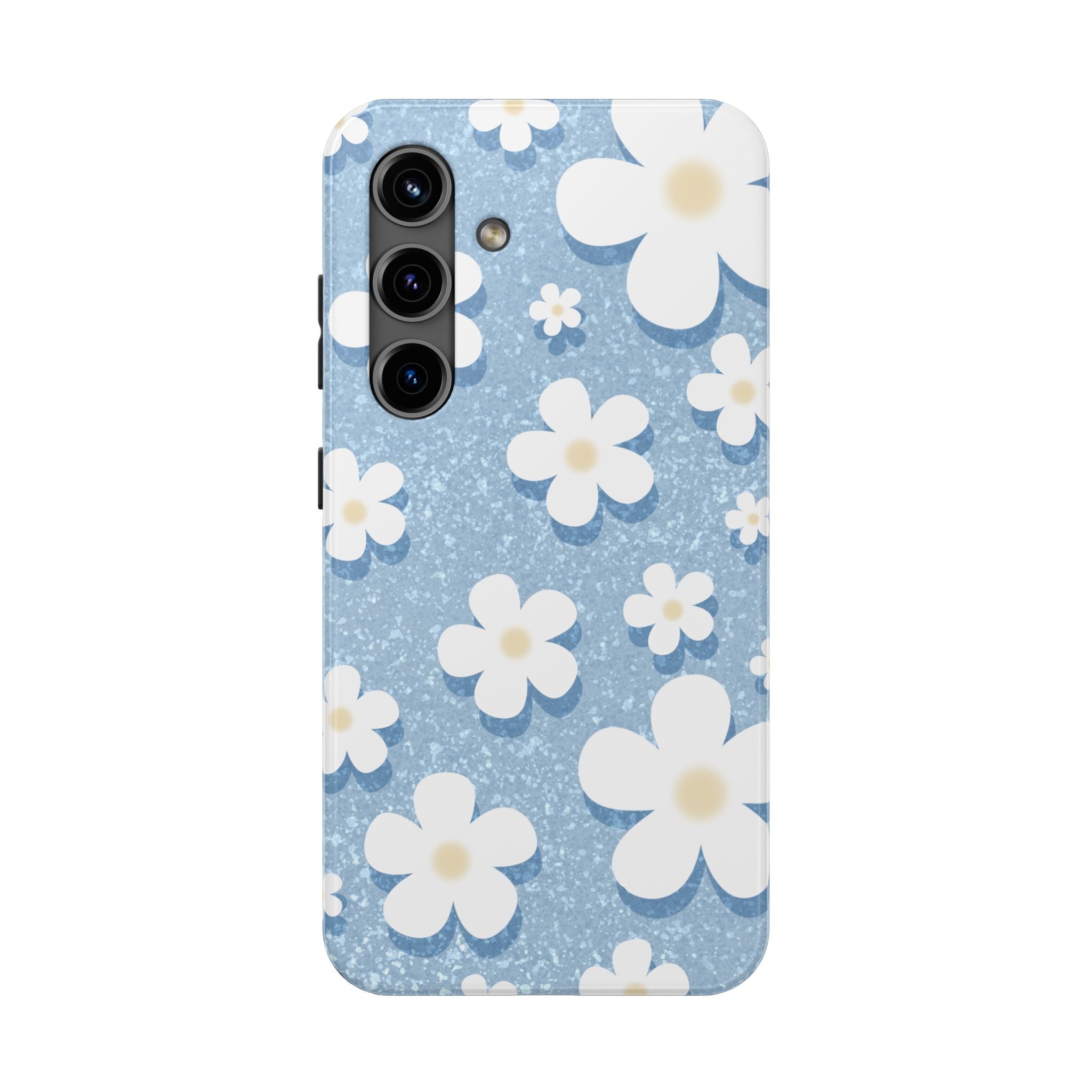 Daisy Daydream – Soft Sky Blue Tough Samsung Case