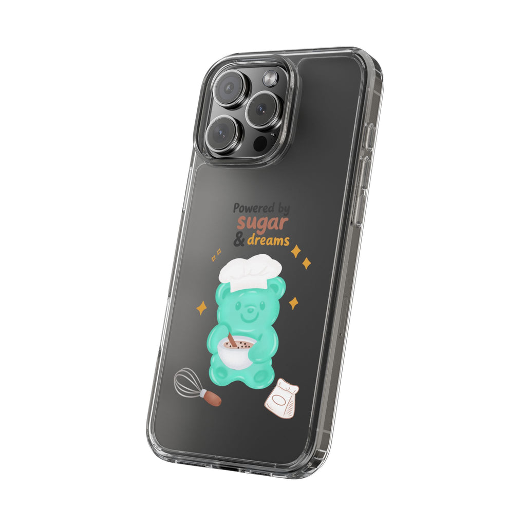 "Powered Sugar & Dreams" Gummy Life Clear Phone Case