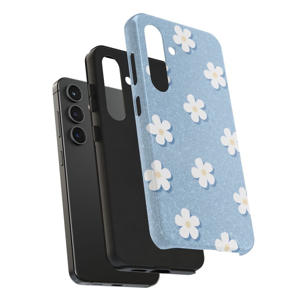 Daisy Daydream – Light Scatter Sky Blue Tough Samsung Case