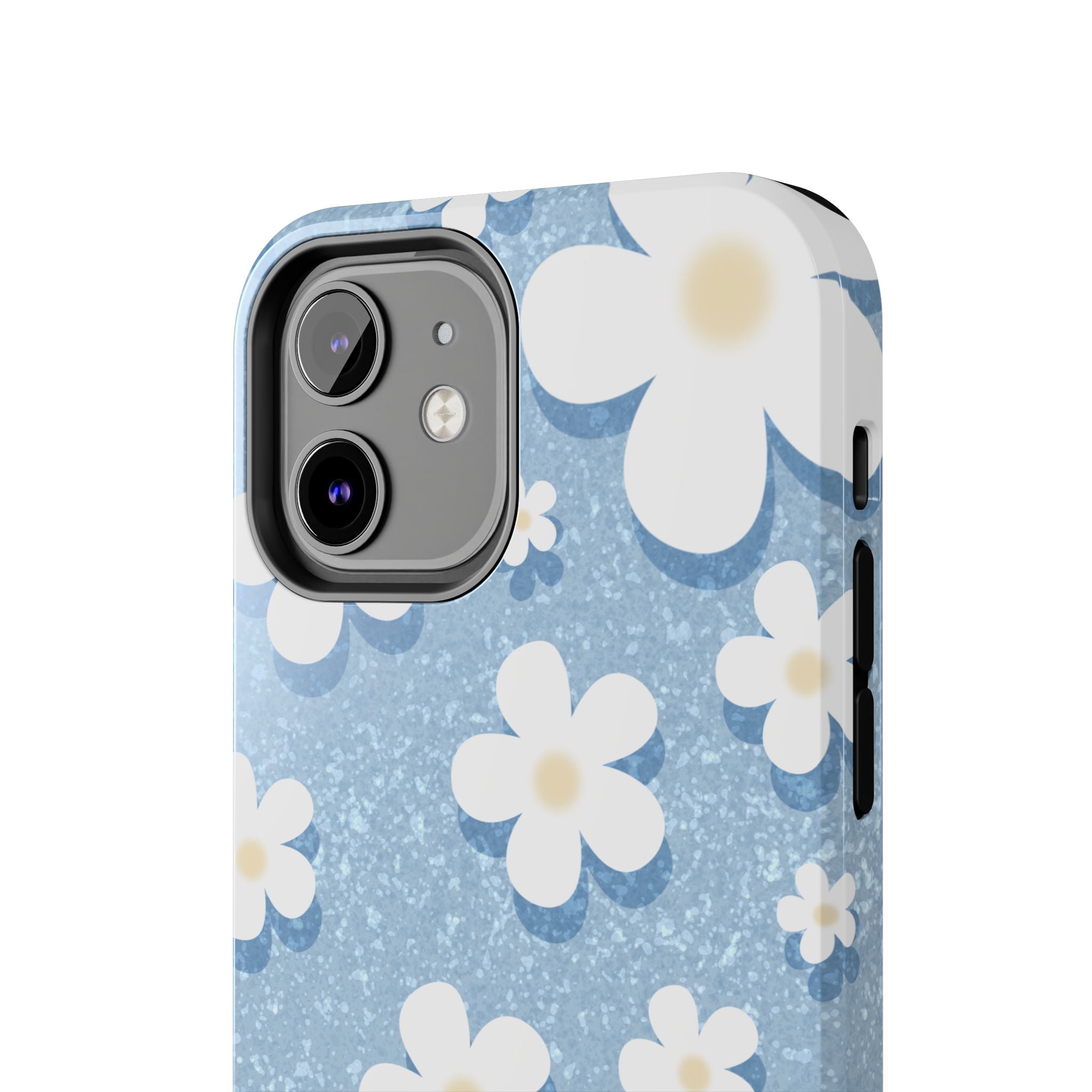 Daisy Daydream – Soft Sky Blue Tough iPhone Case