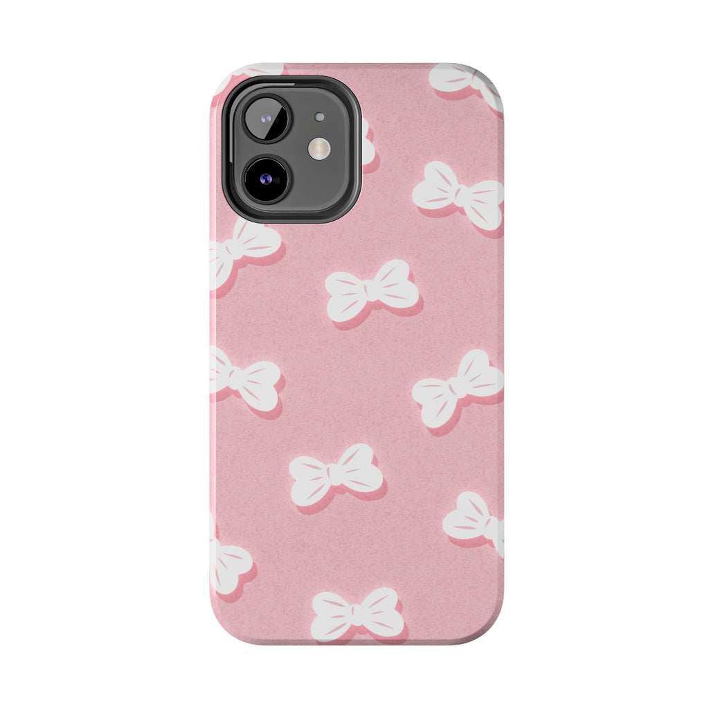 Bow Babe – Blush Pink Tough iPhone Case