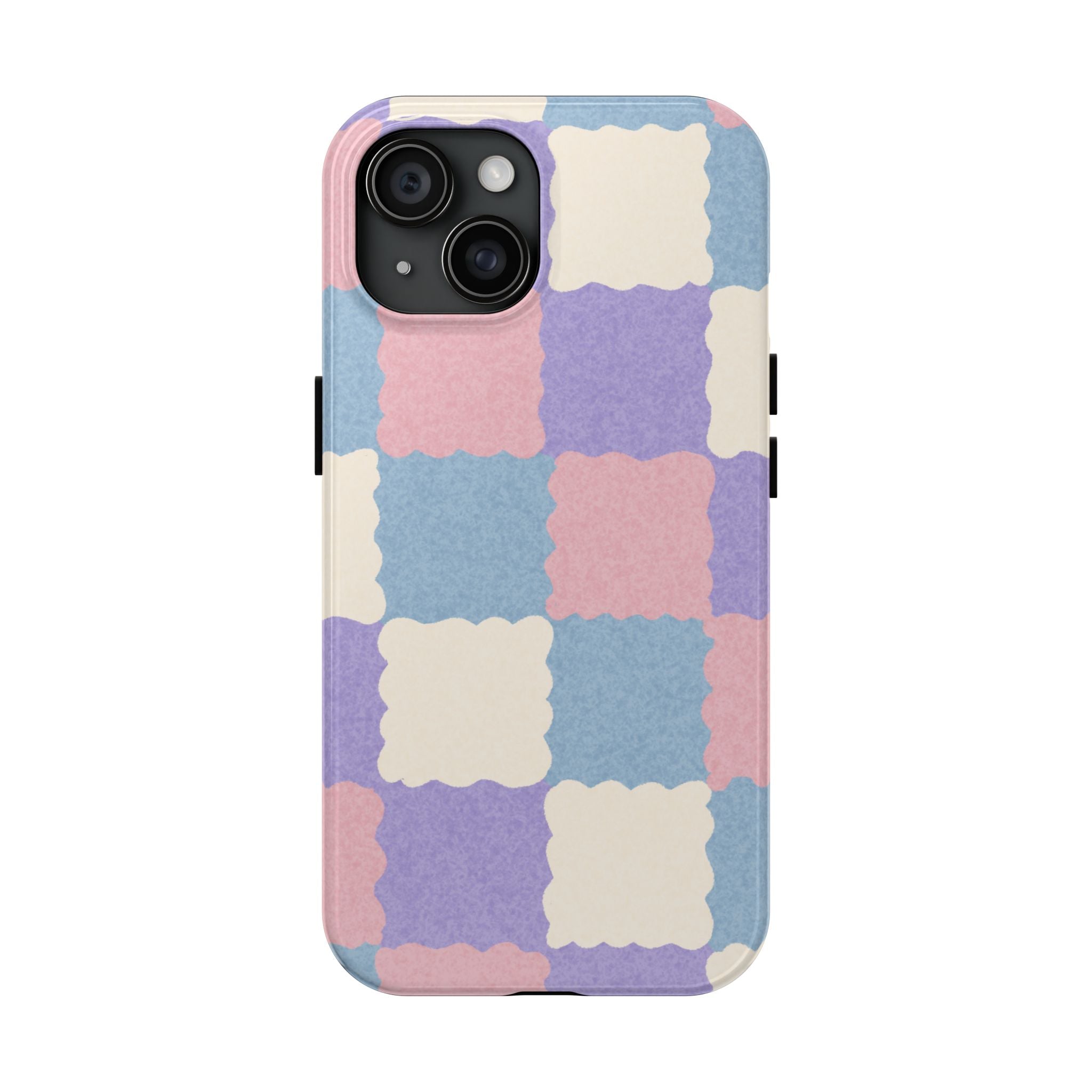 Soft Checker Patchwork Tough iPhone Case