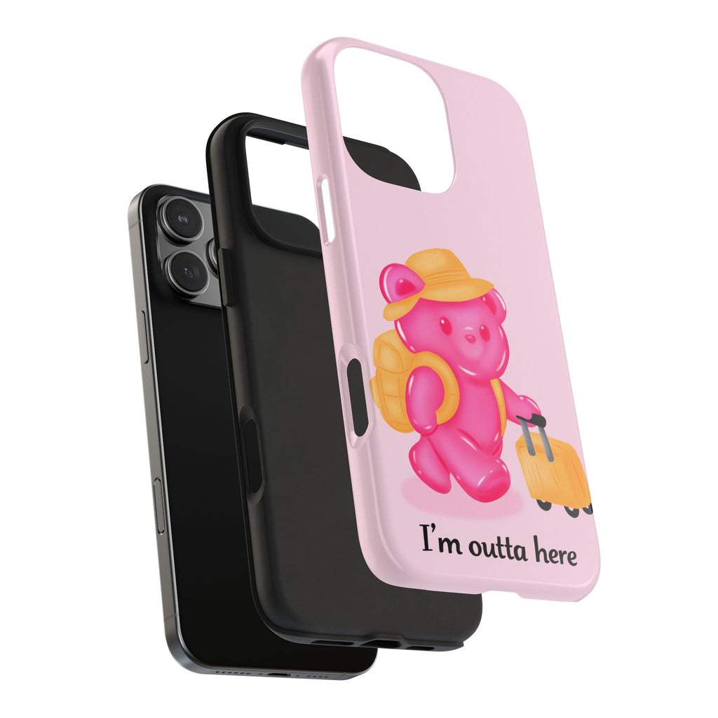 "I'm Outta Here" Gummy Life Tough iPhone Case