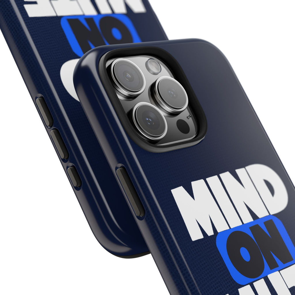 "MIND ON MUTE" Bold Type Tough iPhone Case