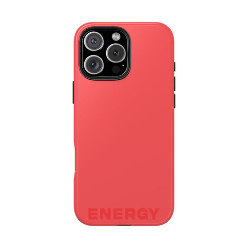 "ENERGY" Hot Coral Hues  Tough iPhone Case