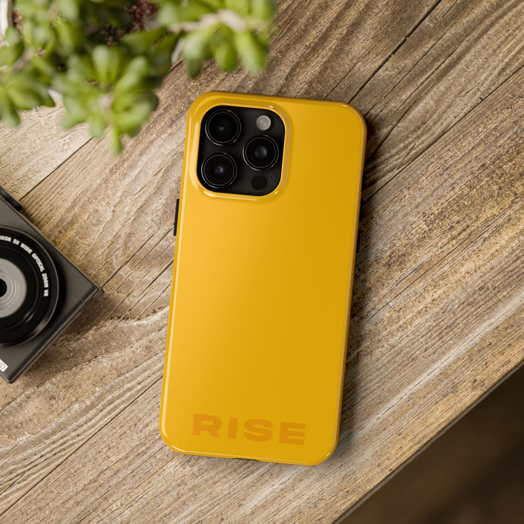 "RISE" Solar Yellow Power Hues  Tough iPhone Case