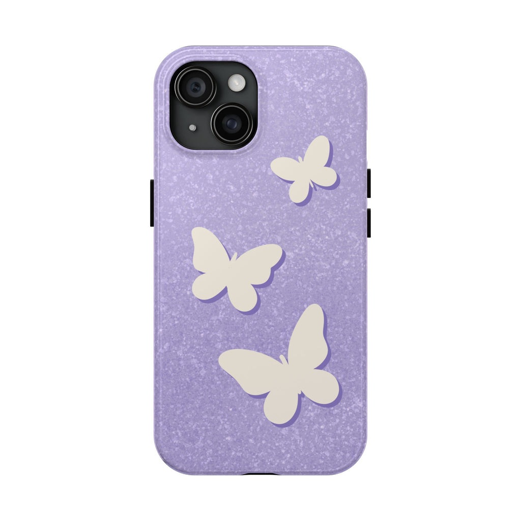 Butterfly Whisper – Lavender Tough iPhone Case