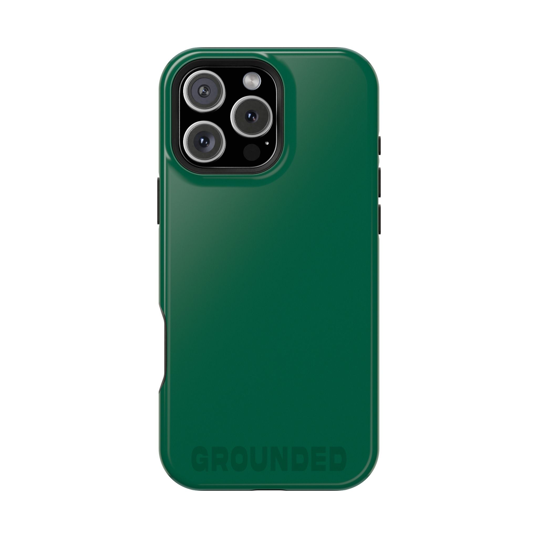 "GROUNDED" Emerald Green Power Hues  MagSafe iPhone Case