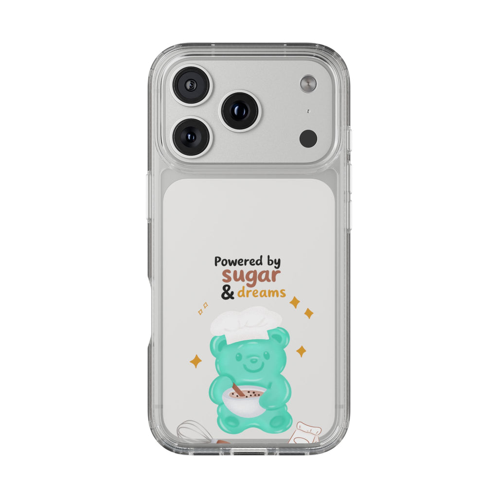 "Powered Sugar & Dreams" Gummy Life Clear Phone Case