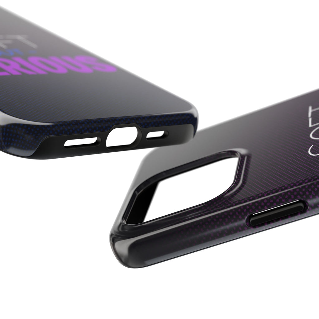 "Soft But Serious" Bold Type Tough iPhone Case
