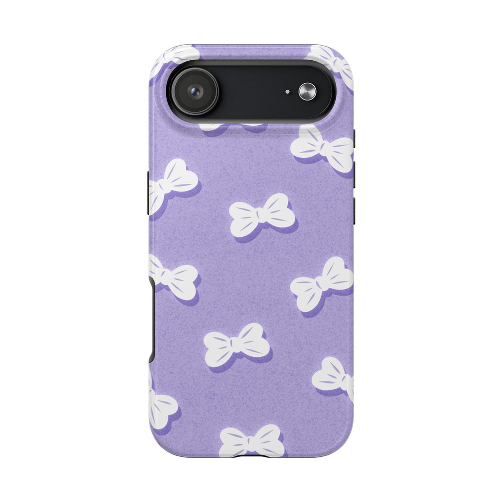 Bow Babe – Soft Sky Blue Tough iPhone Case