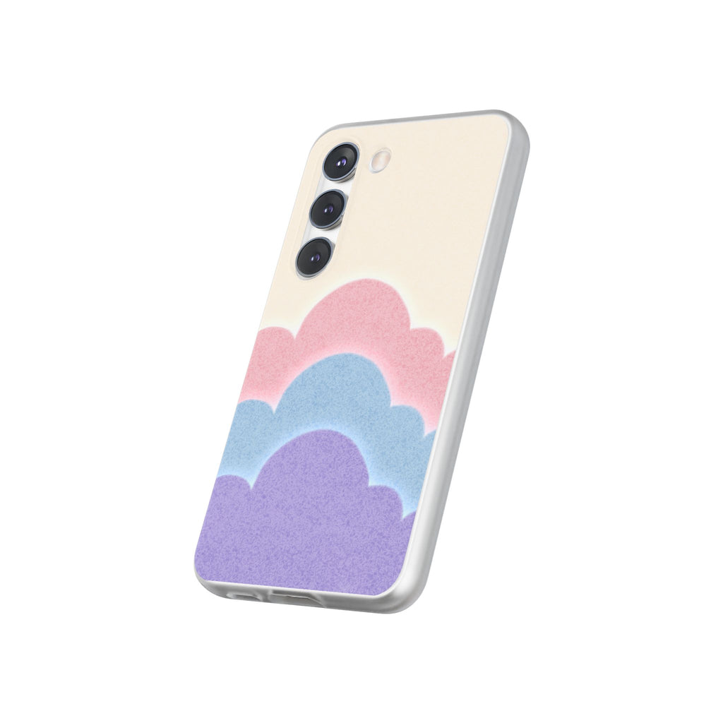 Cloud Aura Pastel Samsung Case — Lavender Crescent Stars Slim Protective Case