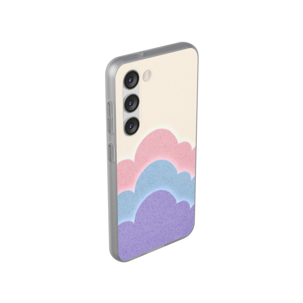 Cloud Aura Pastel Samsung Case — Lavender Crescent Stars Slim Protective Case