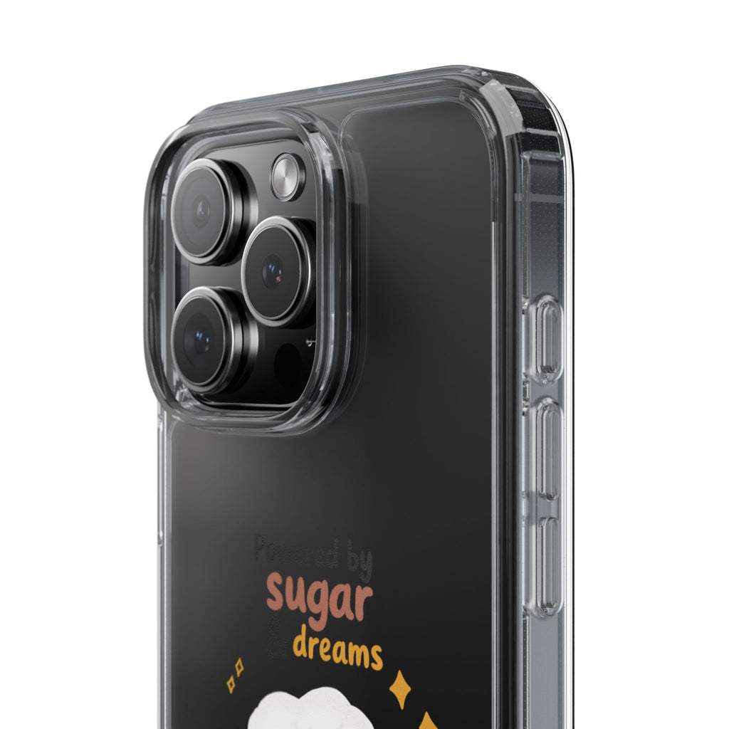 "Powered Sugar & Dreams" Gummy Life Clear Phone Case